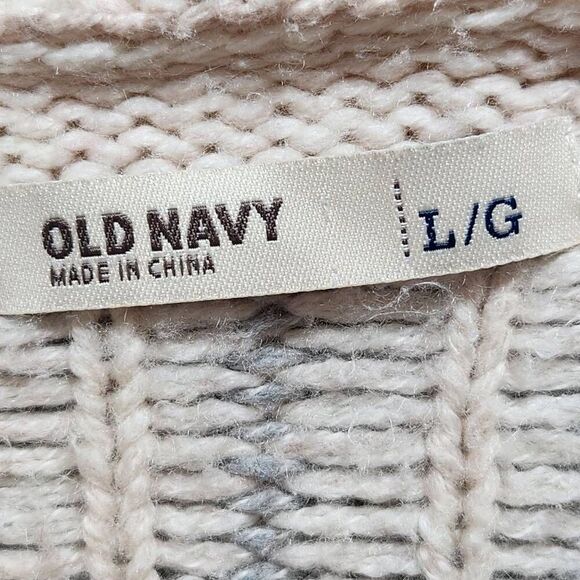 Old Navy cardigan button front collar shirt sleeve Nordic size Large - Picture 4 of 7